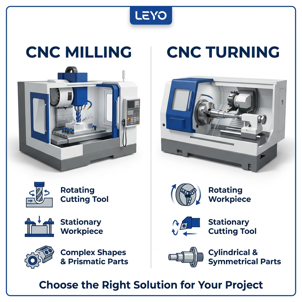 Technical Differences between CNC Milling Machines And CNC Lathes